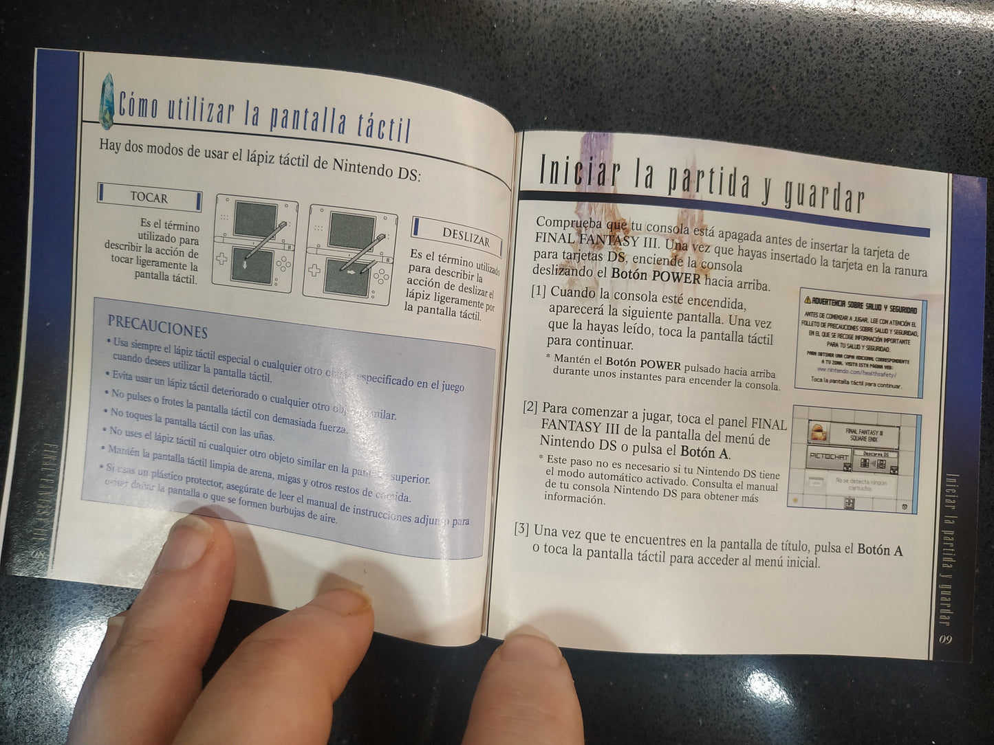 Manual de reemplazo Final Fantasy III