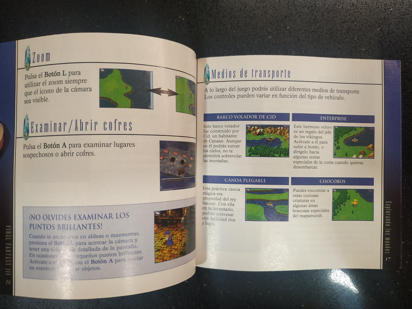 Manual de reemplazo Final Fantasy III