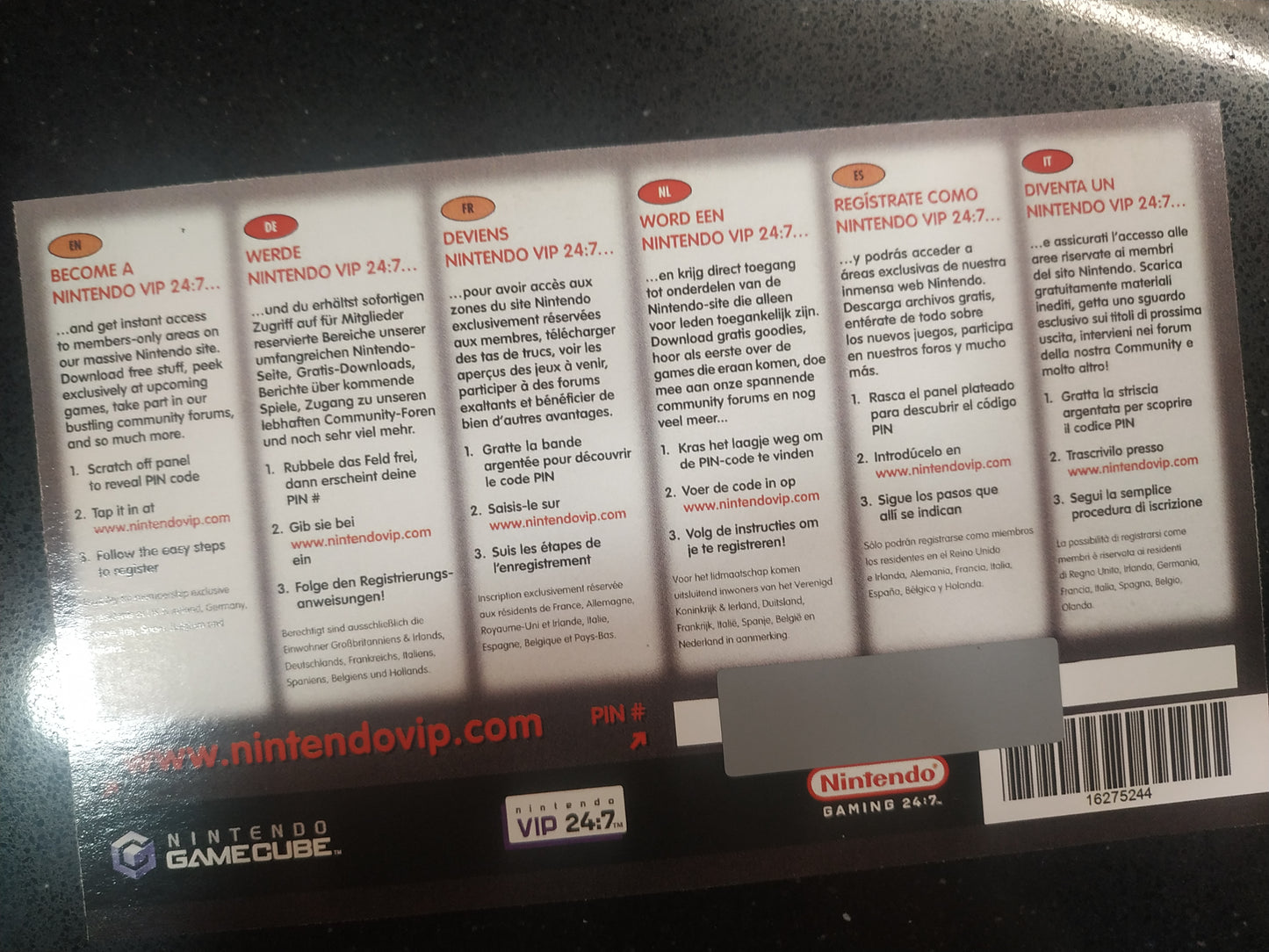 Folleto de reemplazo VIP Pokémon XD