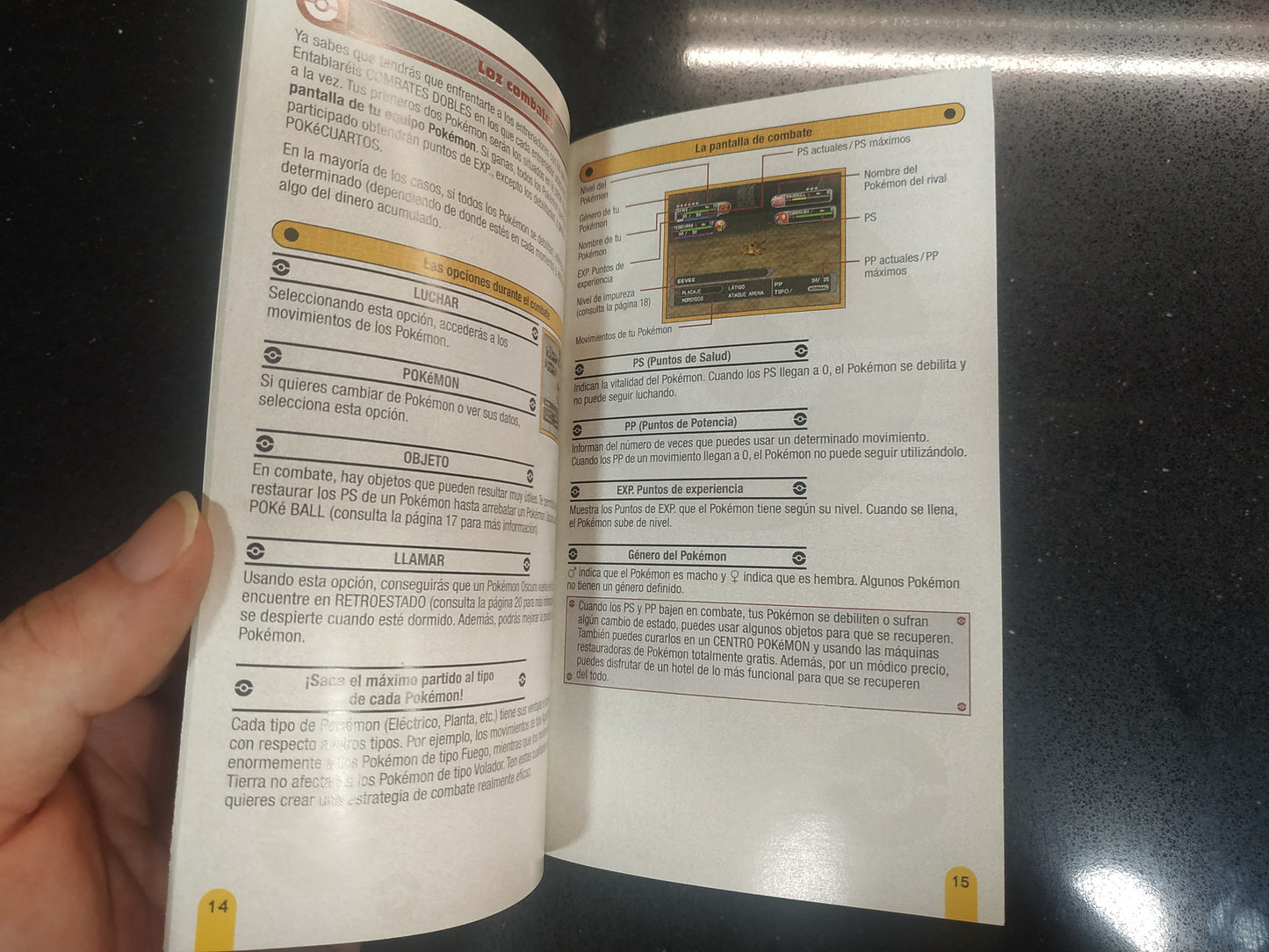 Manual de reemplazo Pokémon XD Tempestad Oscura