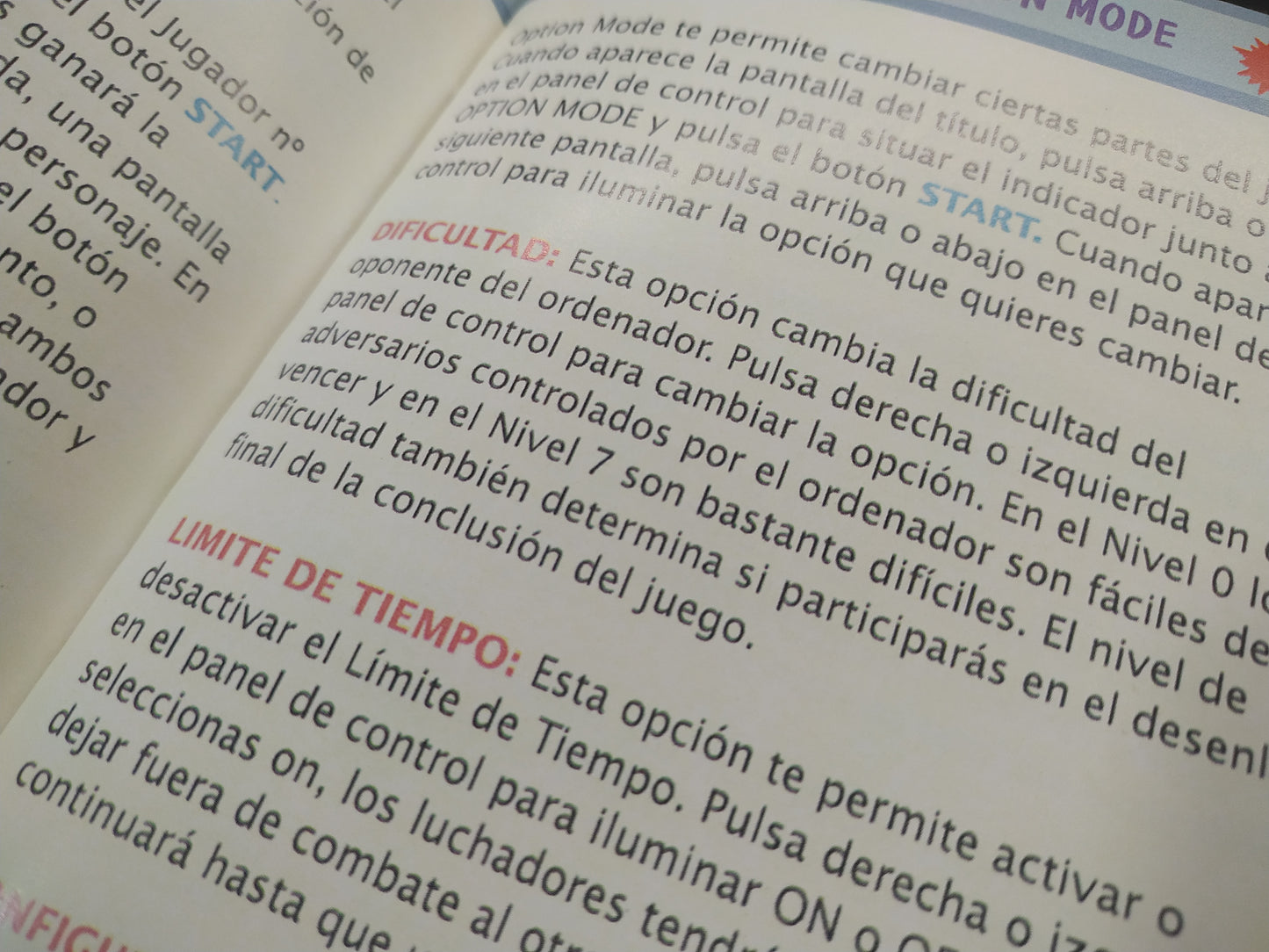 Manual de reemplazo Street Fighter 2