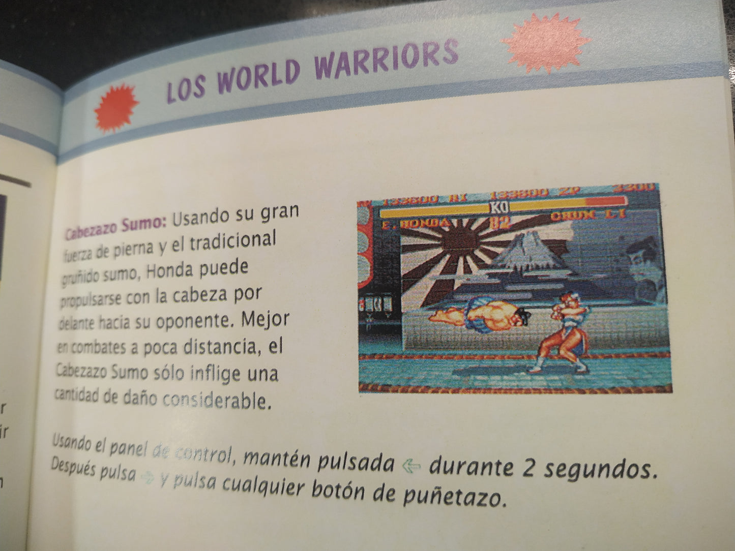 Manual de reemplazo Street Fighter 2