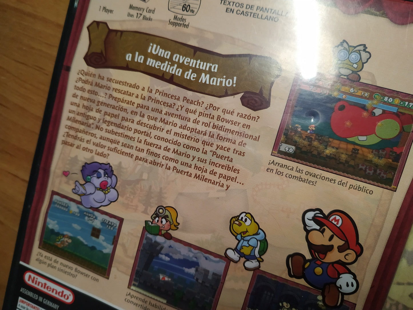 Portada de reemplazo Paper Mario La Puerta Milenaria