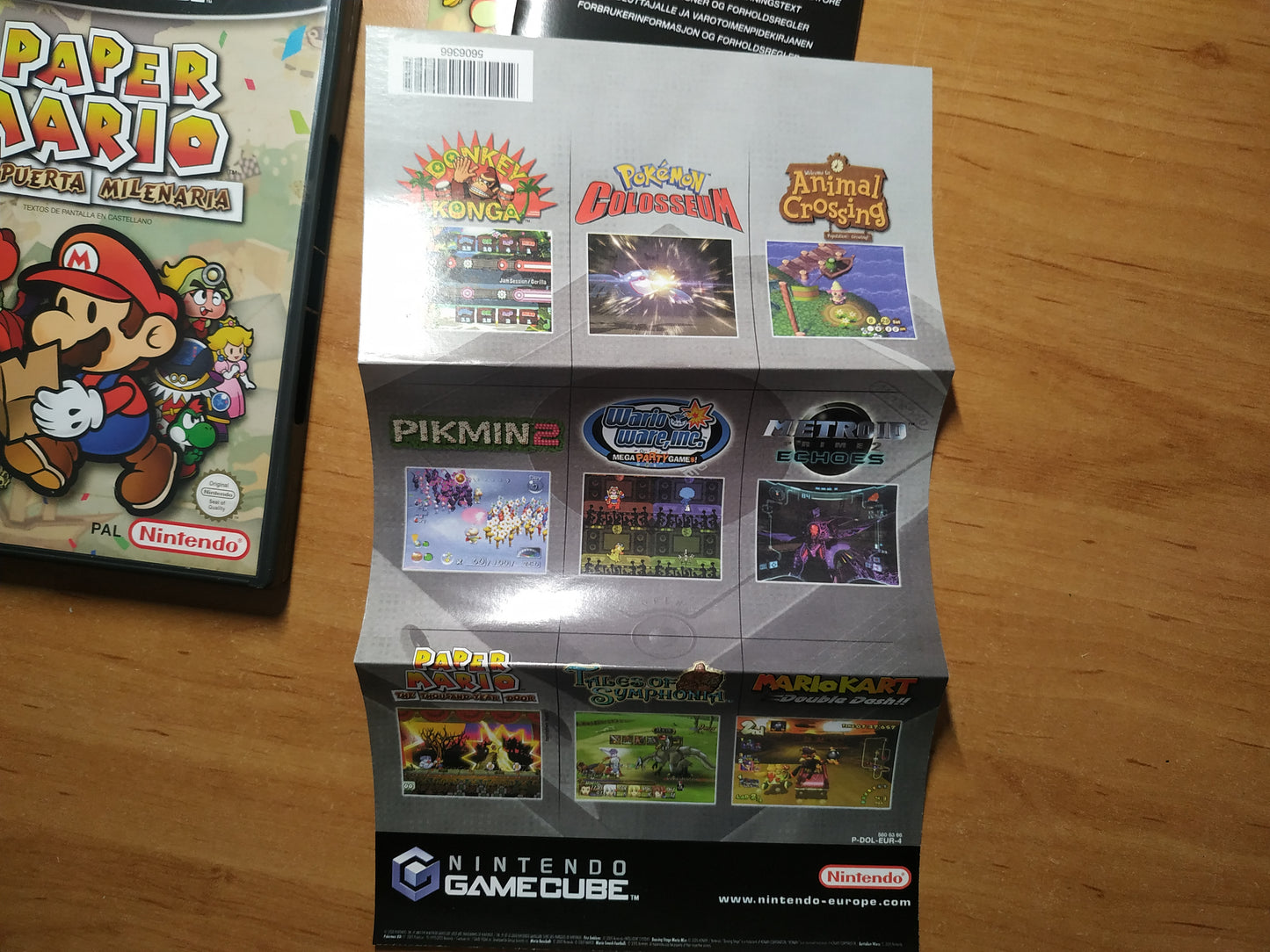 Caja de reemplazo Paper Mario La Puerta Milenaria