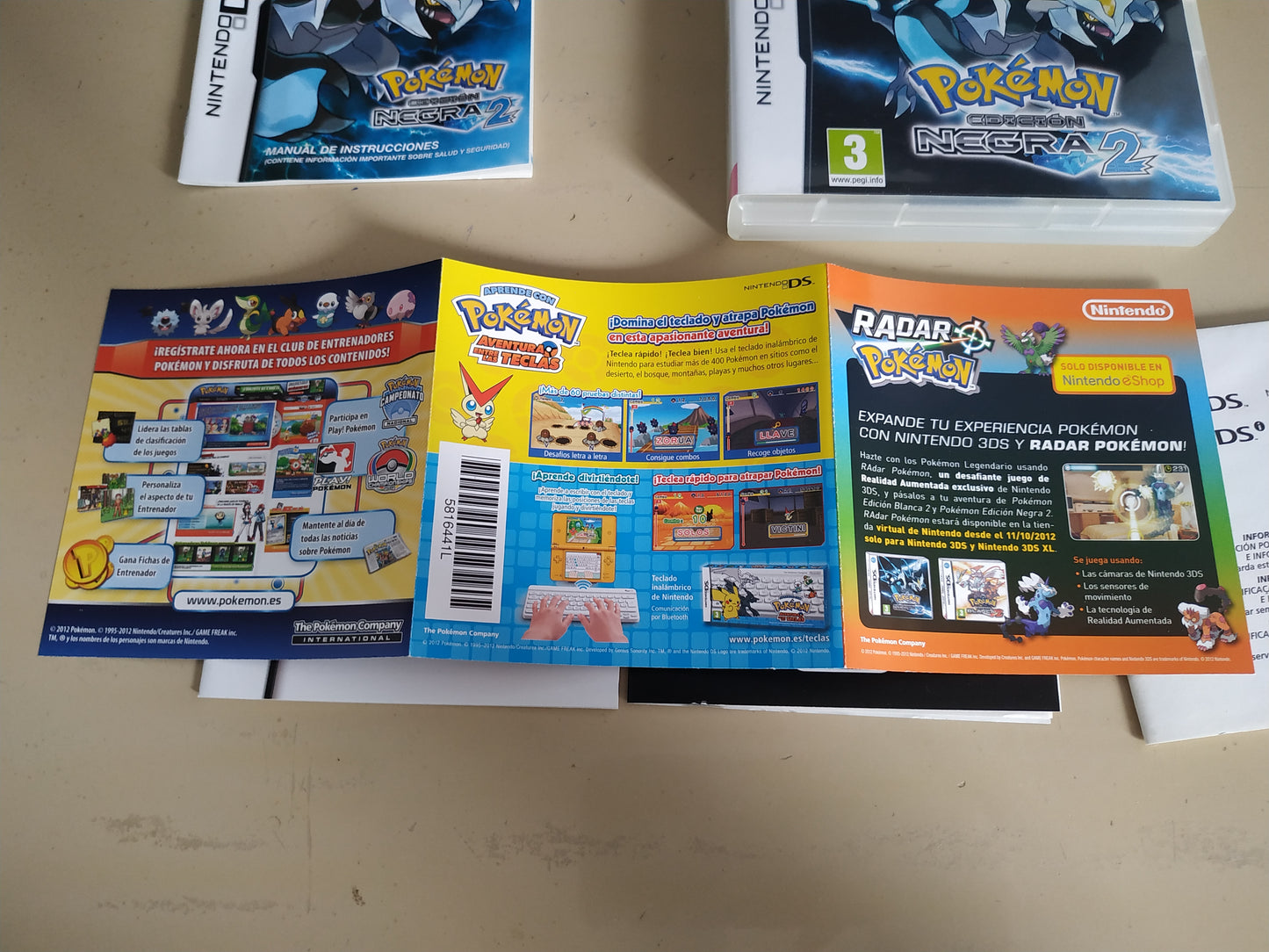 Caja de reemplazo Pokémon Edición Negra 2