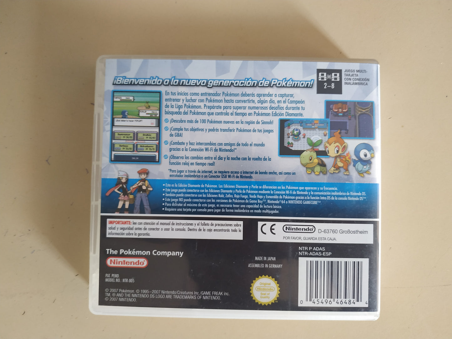 Caja de reemplazo Pokémon Diamante