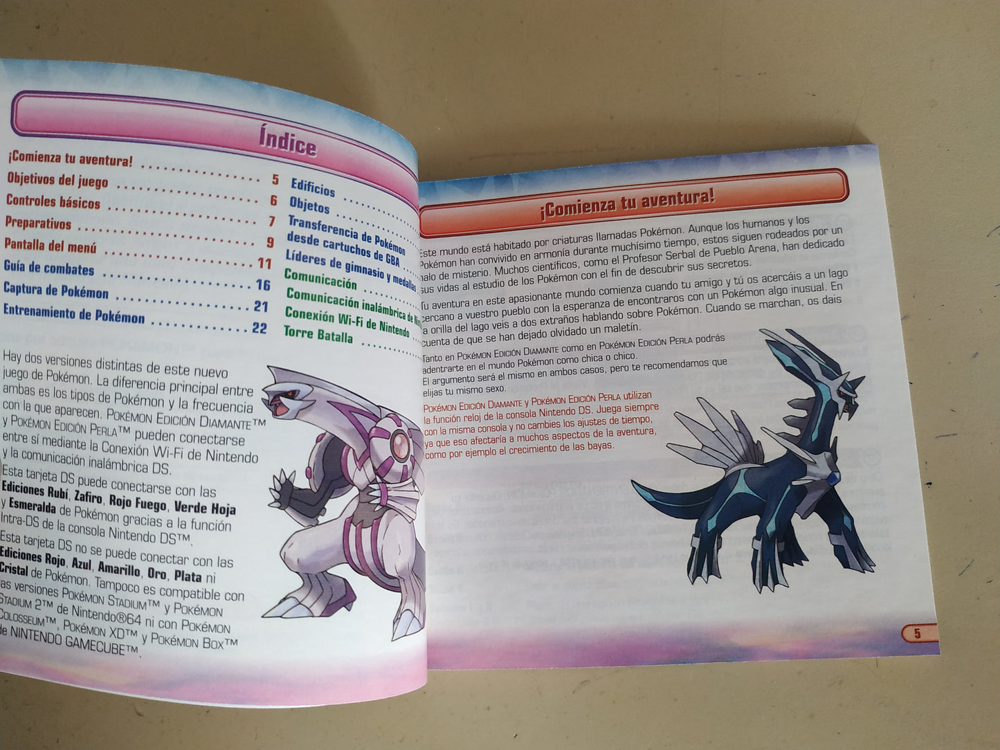 Manual de reemplazo Pokémon Diamante