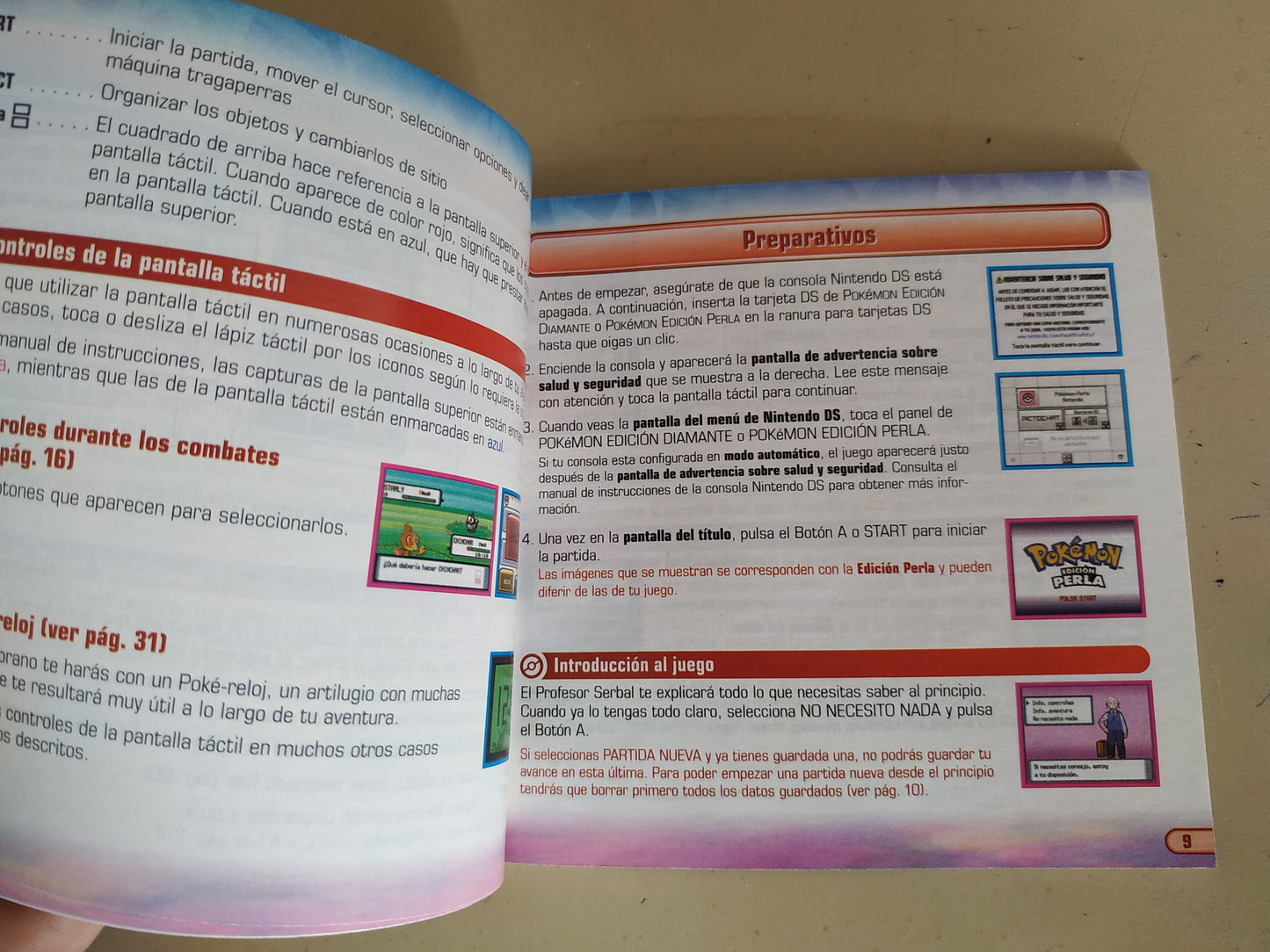 Manual de reemplazo Pokémon Diamante