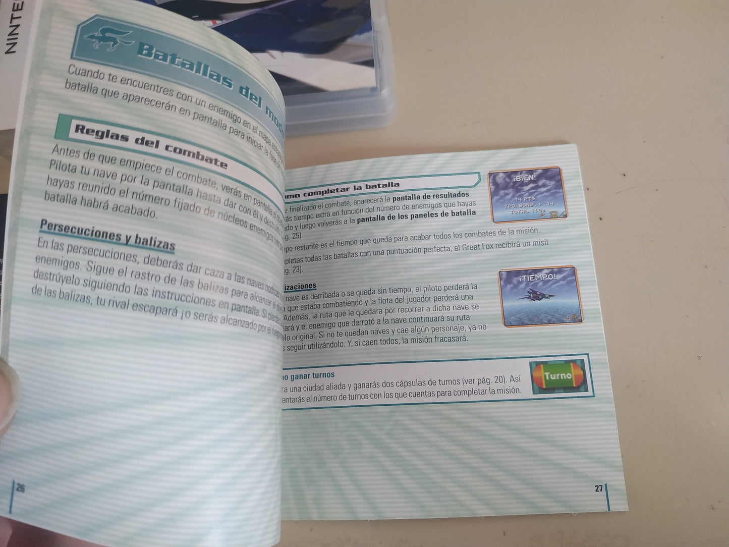 Manual de reemplazo Starfox Command