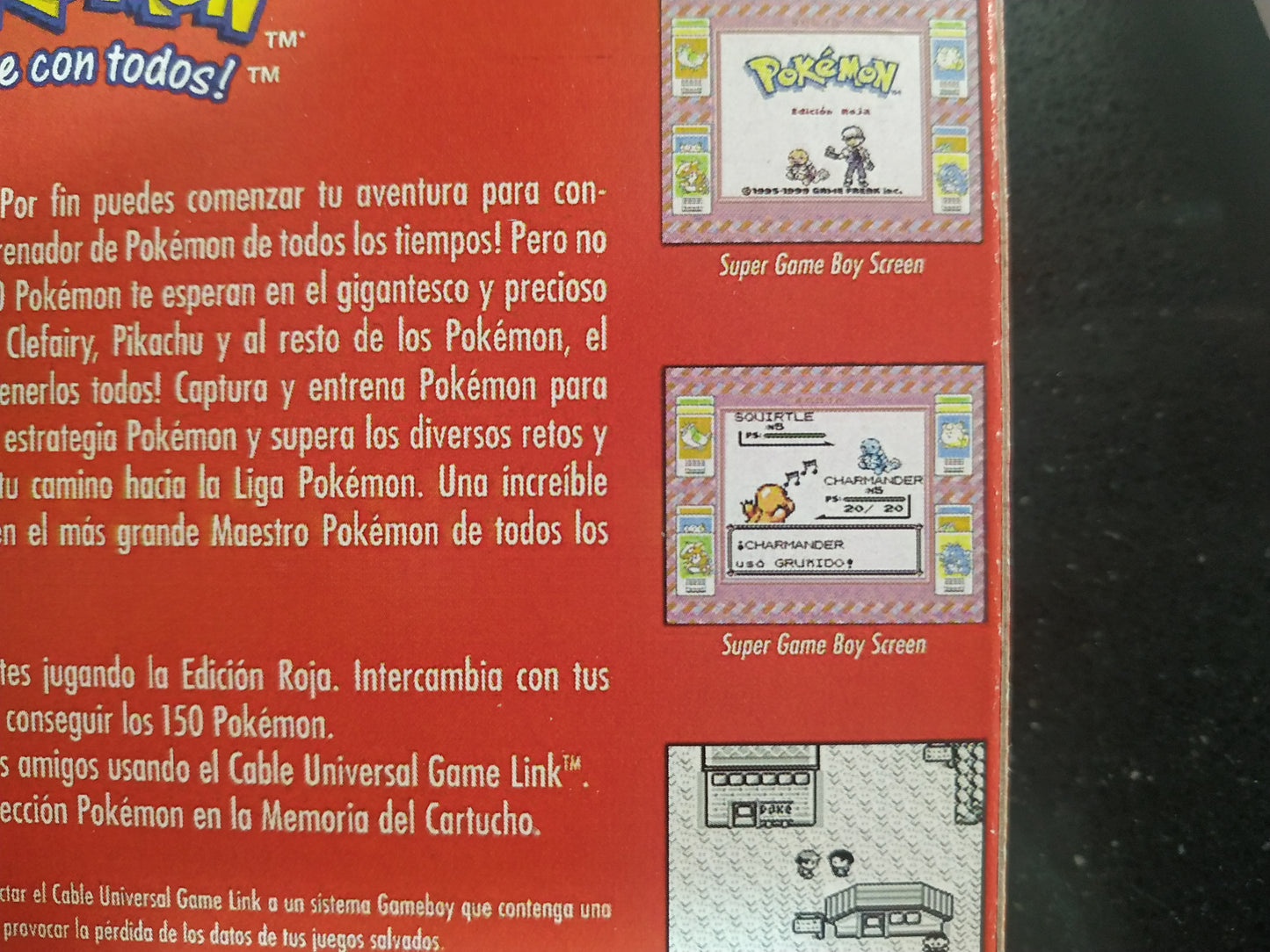 Caja de reemplazo Pokémon Rojo