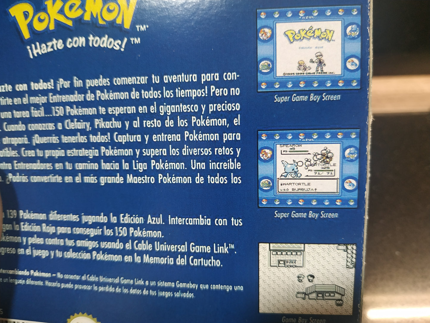 Caja de reemplazo Pokémon Azul