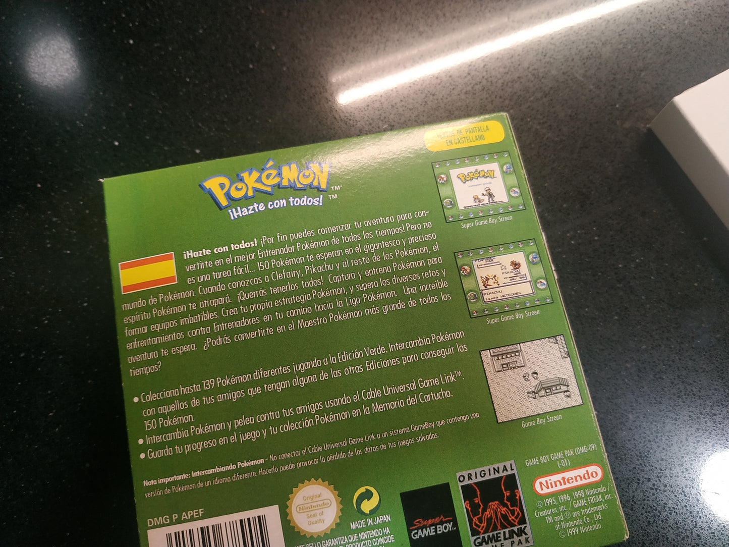 Caja de reemplazo Pokémon Verde