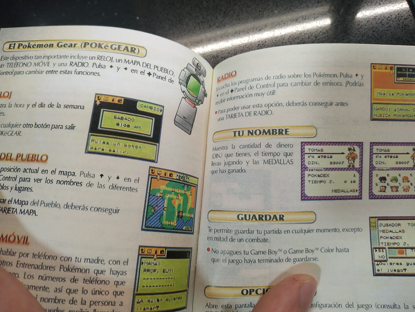 Manual de reemplazo Pokémon Oro / Plata