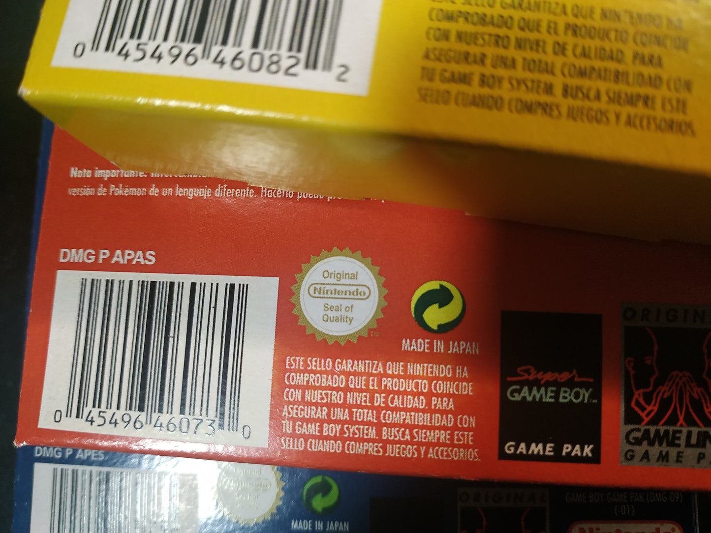 Pack 4 Cajas Pokémon (Rojo, Azul, Amarillo y Verde)