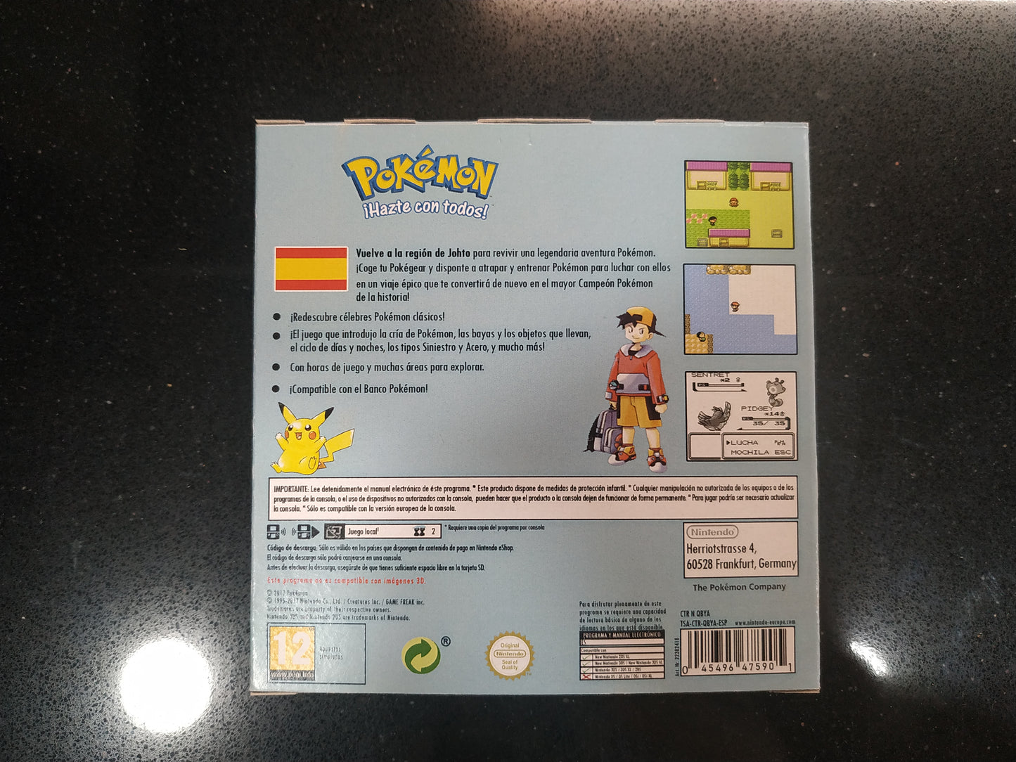 Caja de reemplazo Pokémon Plata (Consola Virtual)