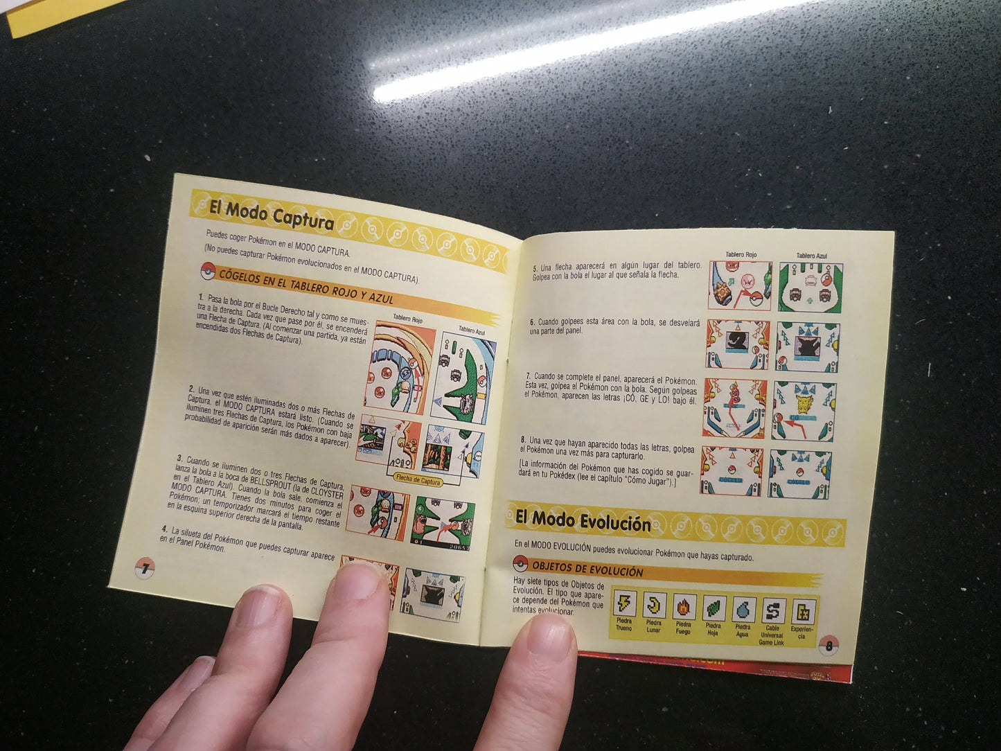 Manual de reemplazo Pokémon Pinball