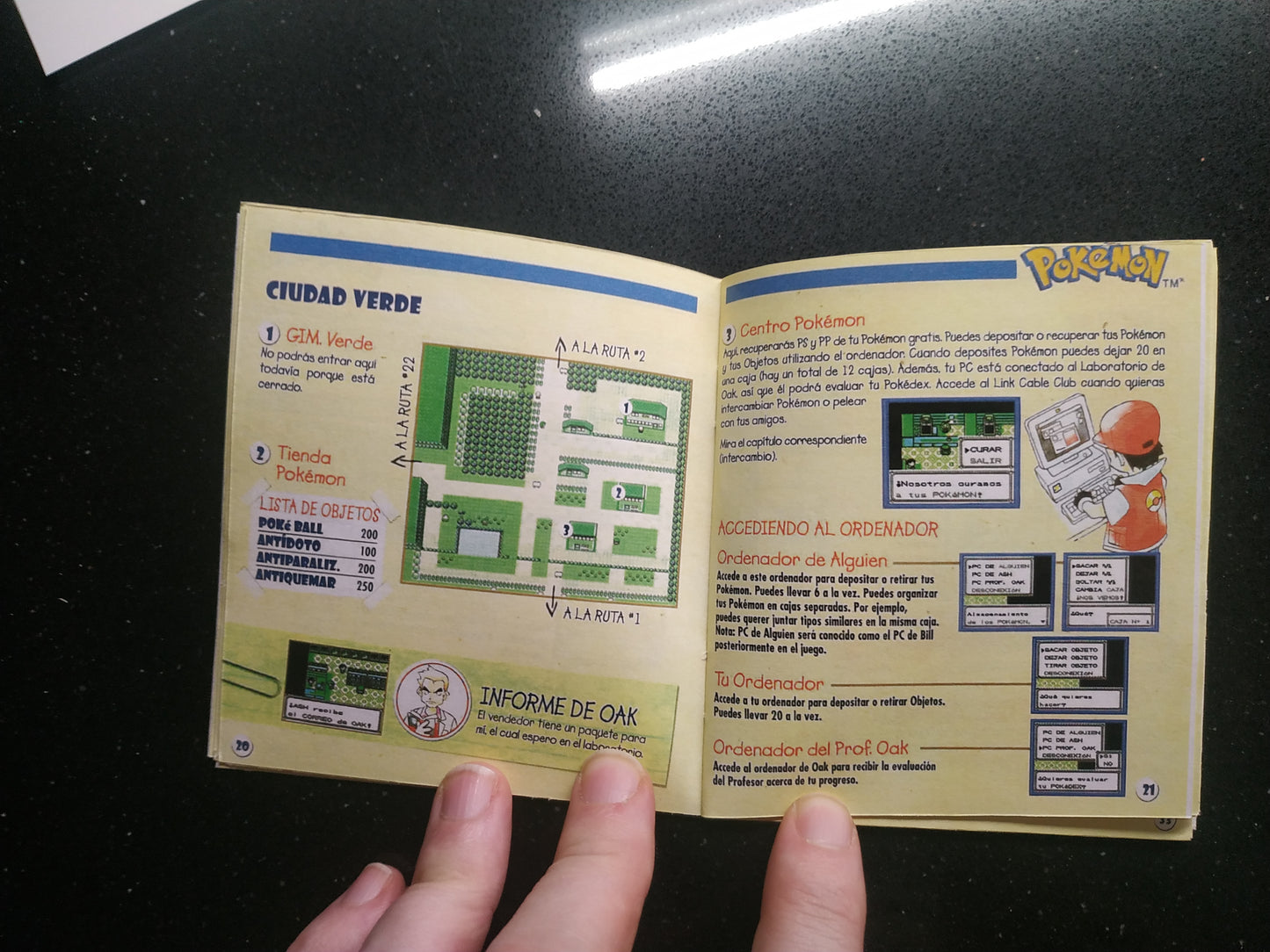 Manual de reemplazo Pokémon Rojo / Azul