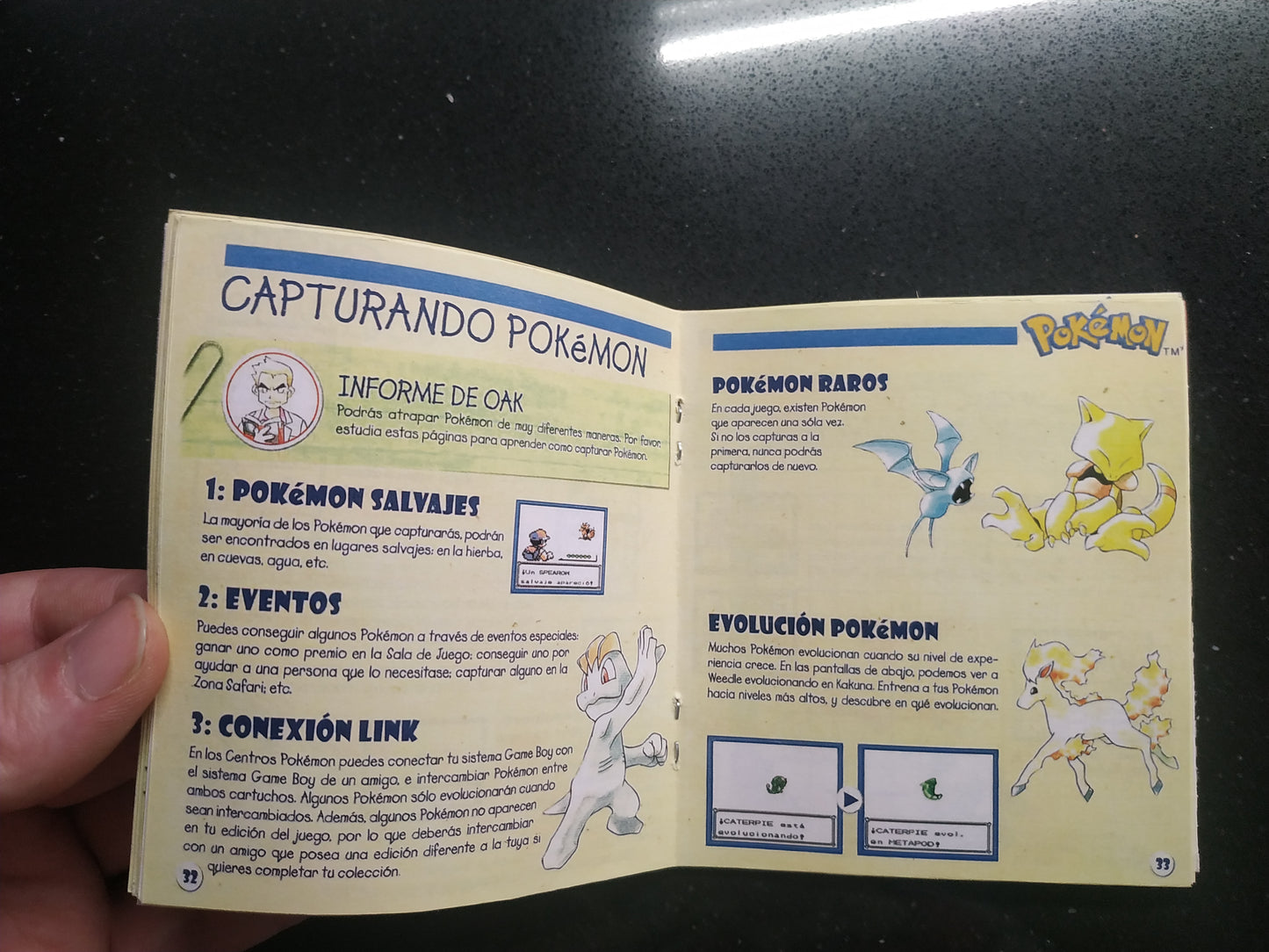 Manual de reemplazo Pokémon Rojo / Azul