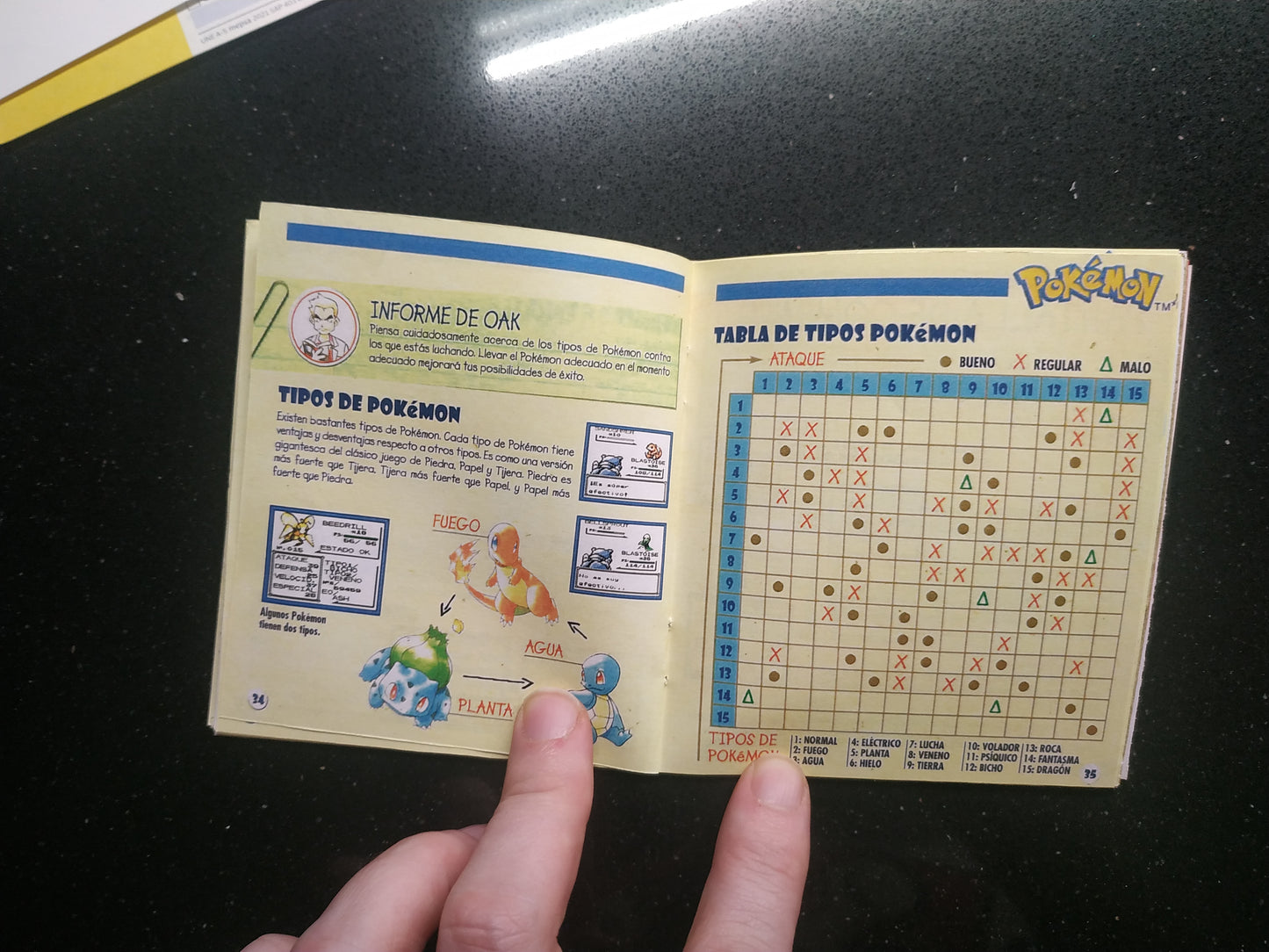 Manual de reemplazo Pokémon Rojo / Azul