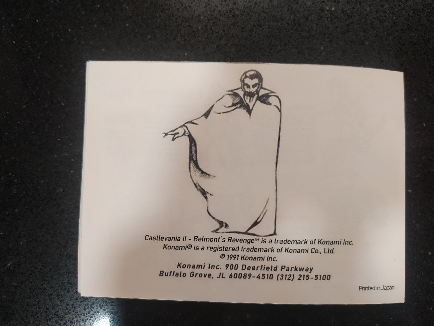 Manual de reemplazo Castlevania II - Belmont´s Revenge