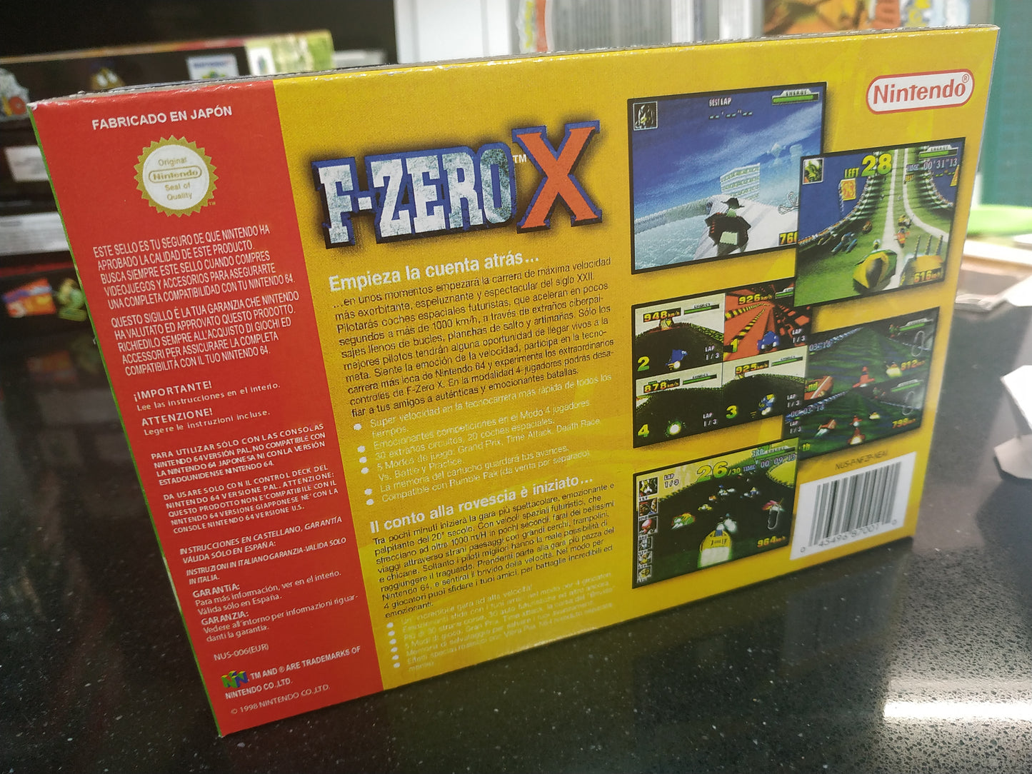 Caja de reemplazo F-Zero X