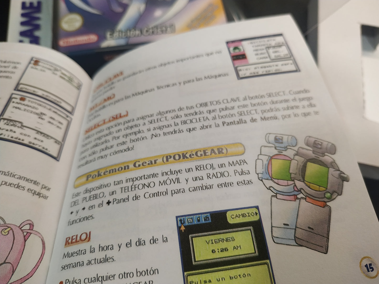 Manual de reemplazo Pokémon Cristal