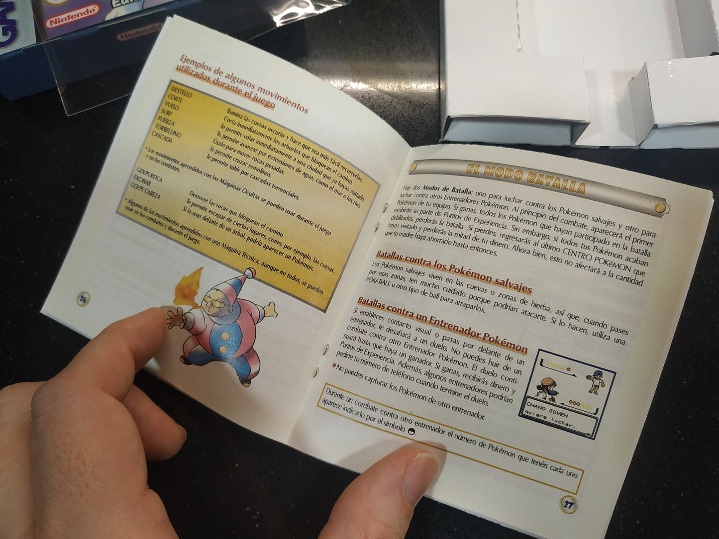 Manual de reemplazo Pokémon Cristal