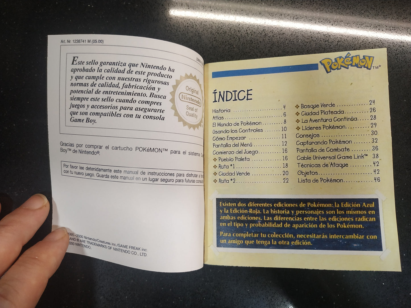 Caja de reemplazo Pokémon Azul