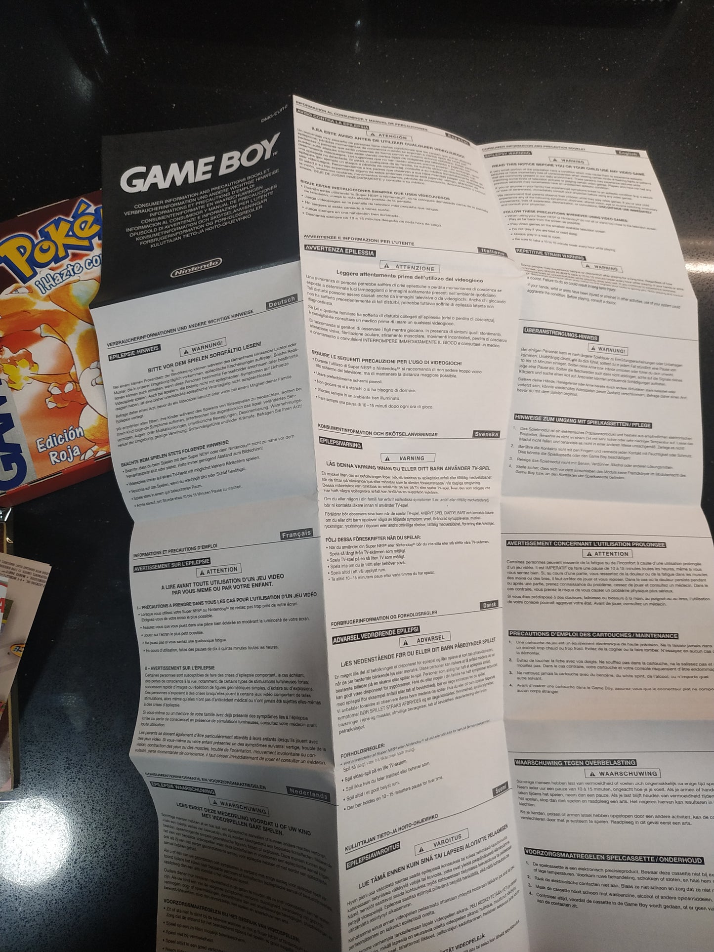 Caja de reemplazo Pokémon Rojo