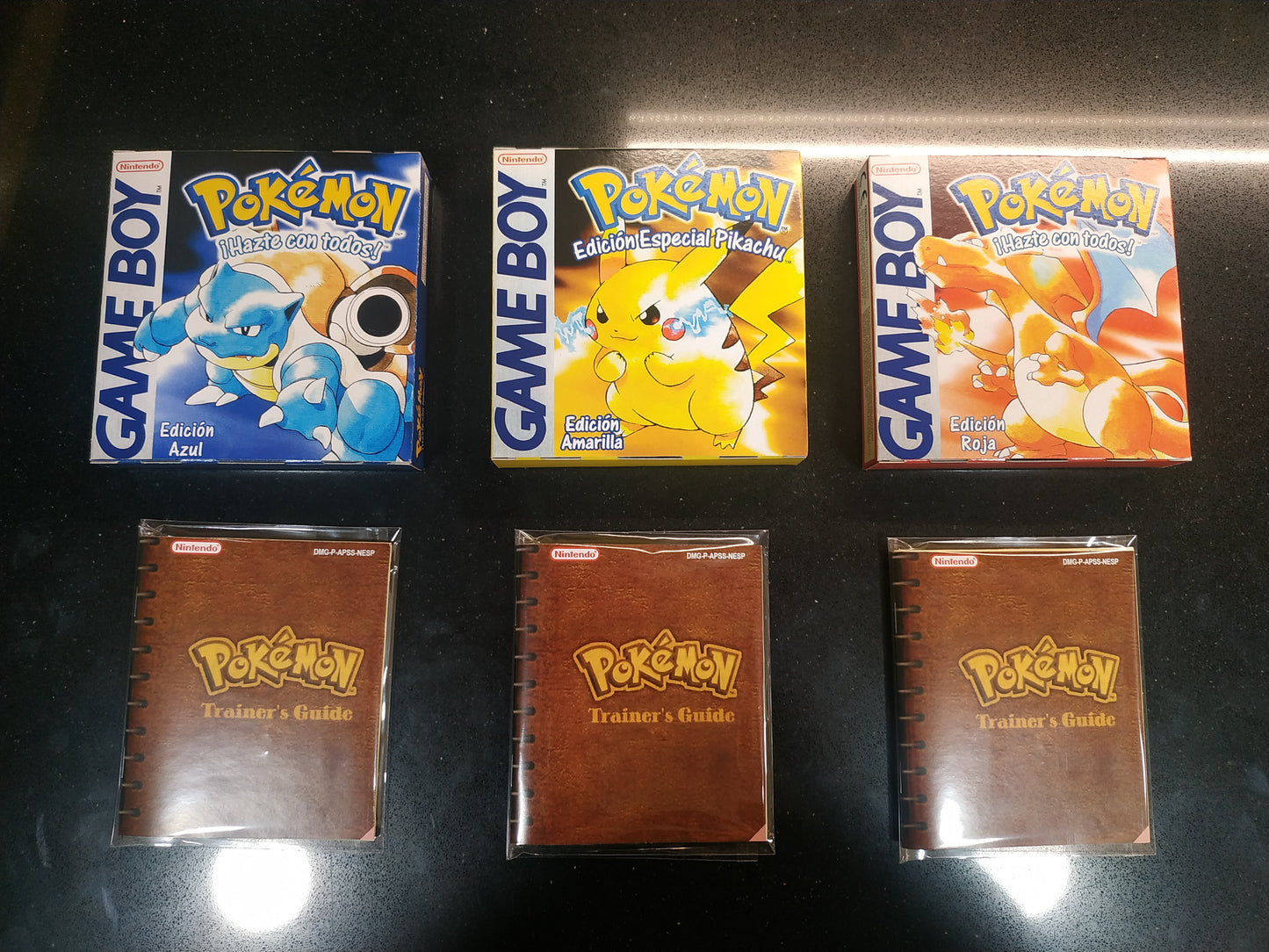 Pack 3 Cajas Pokémon (Rojo, Azul y Amarillo)