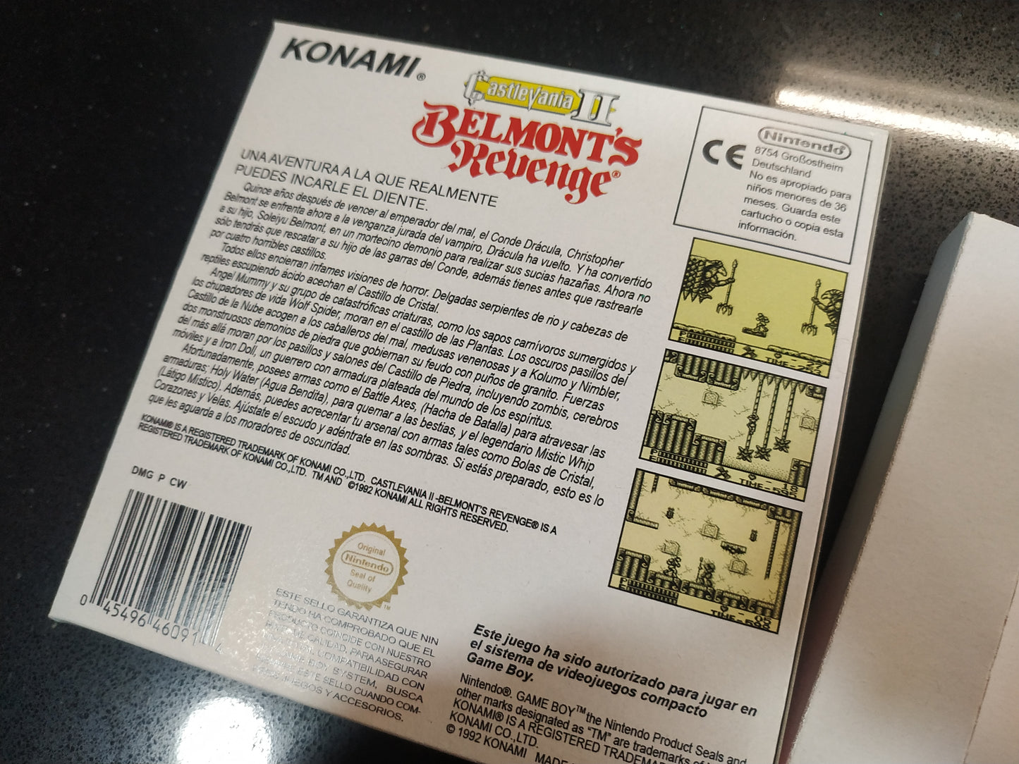 Caja de reemplazo Castlevania II Belmont´s Revenge