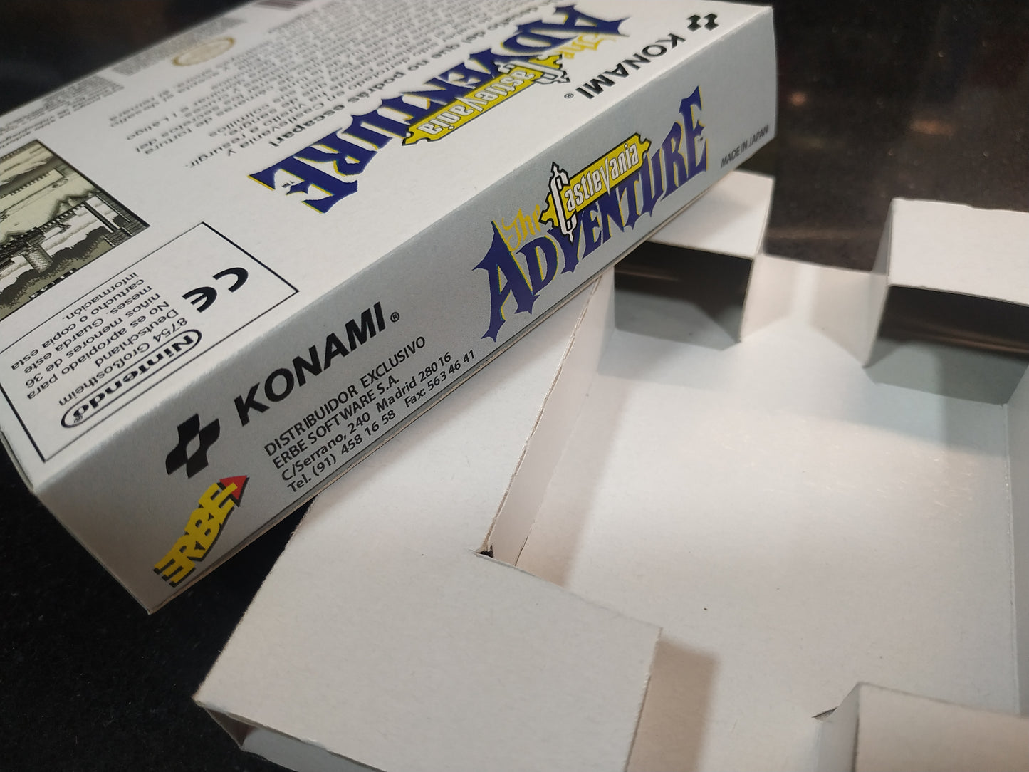 Caja de reemplazo Castlevania Adventure
