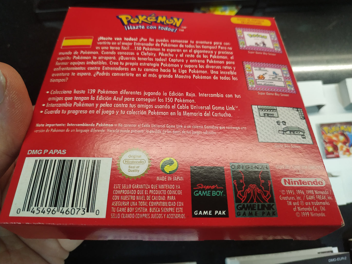Caja de reemplazo Pokémon Rojo