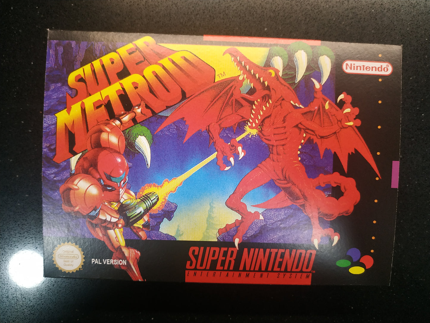 Caja de reemplazo Super Metroid