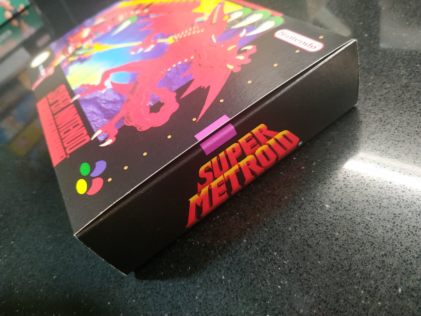 Caja de reemplazo Super Metroid