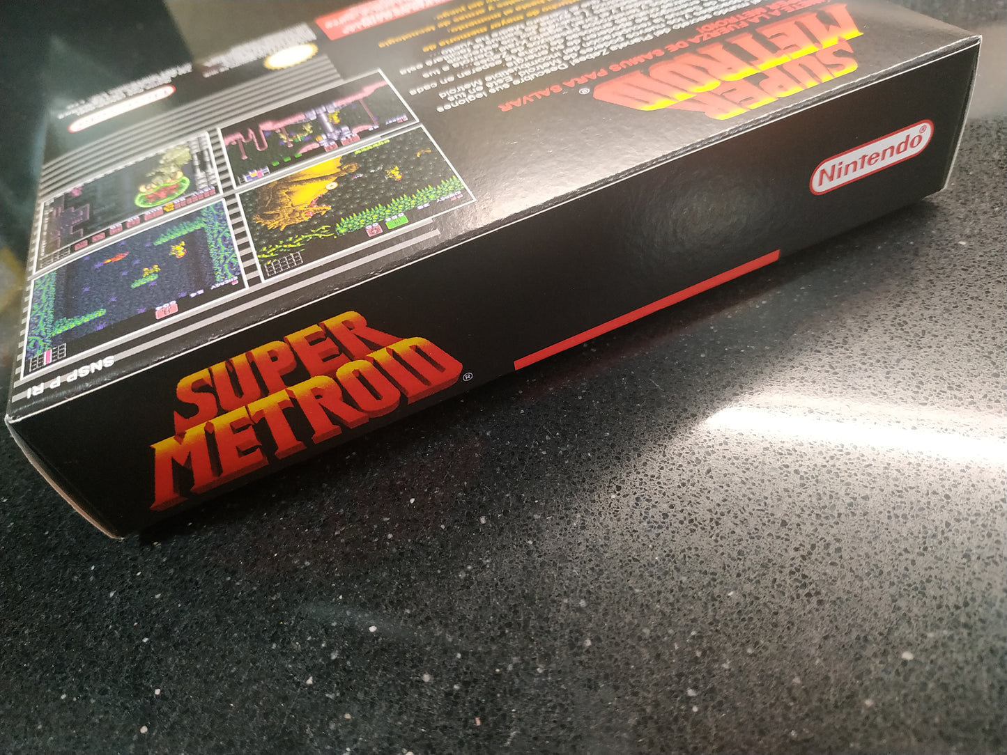 Caja de reemplazo Super Metroid