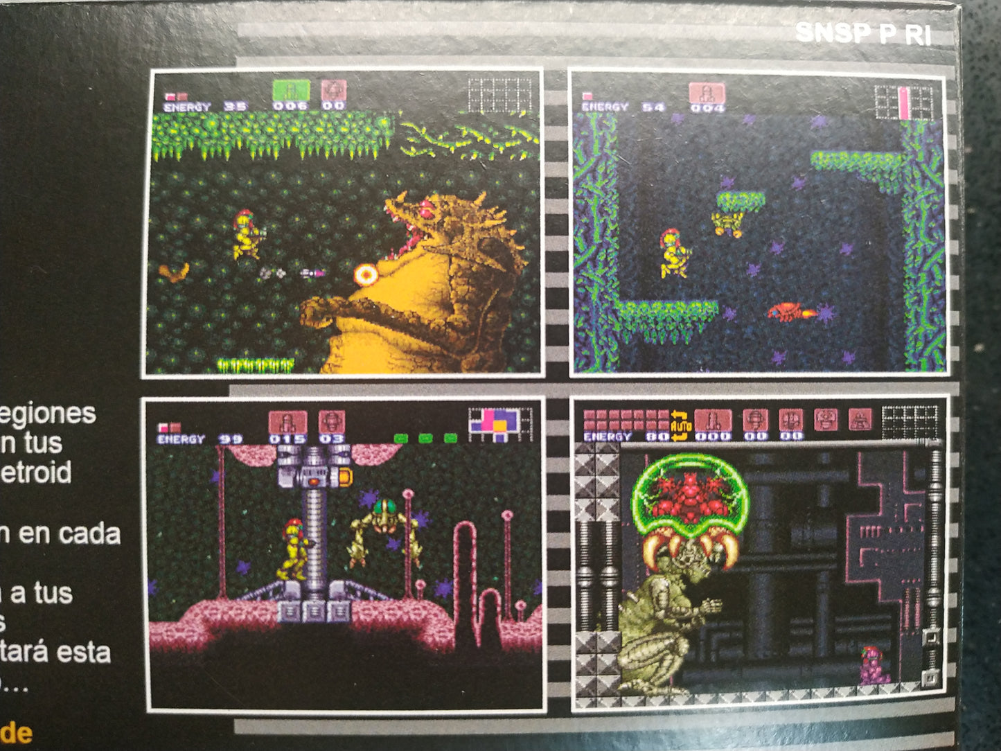 Caja de reemplazo Super Metroid