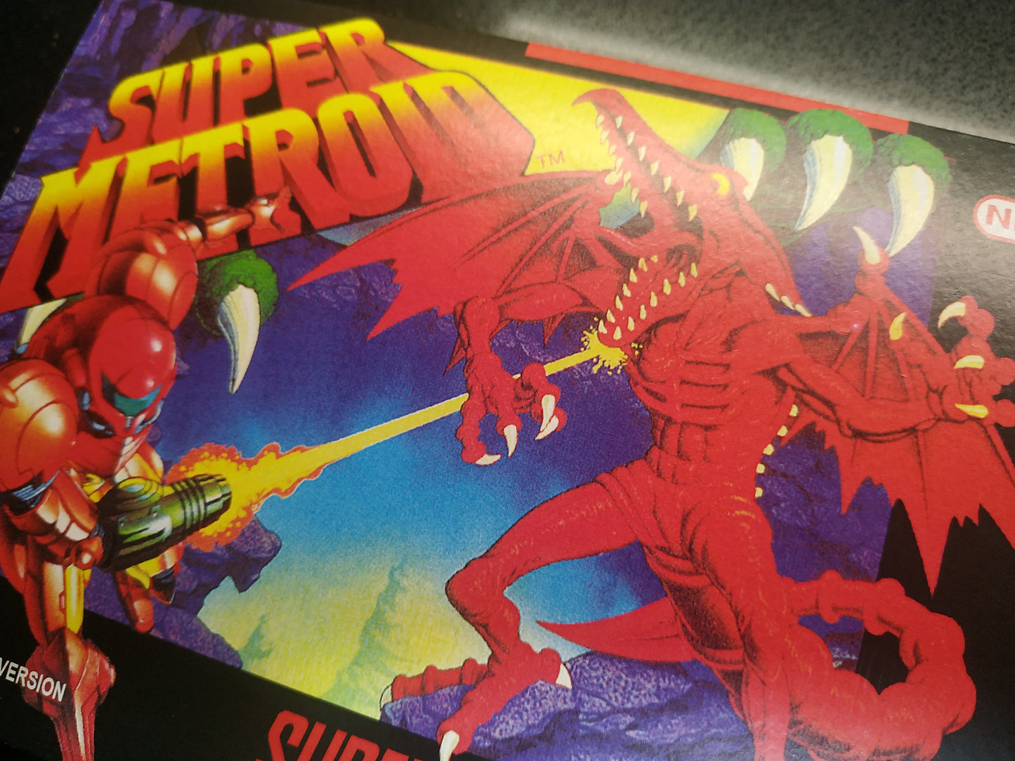 Caja de reemplazo Super Metroid