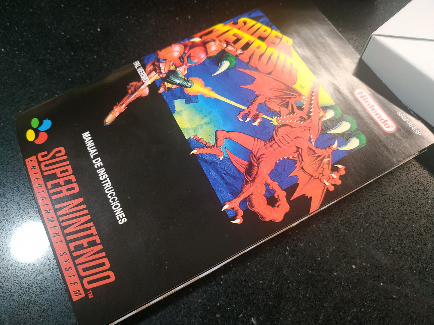 Caja de reemplazo Super Metroid