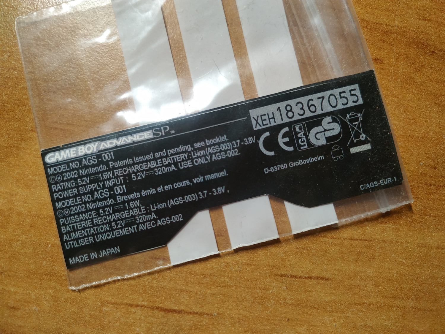 Pegatinas GBA/SP