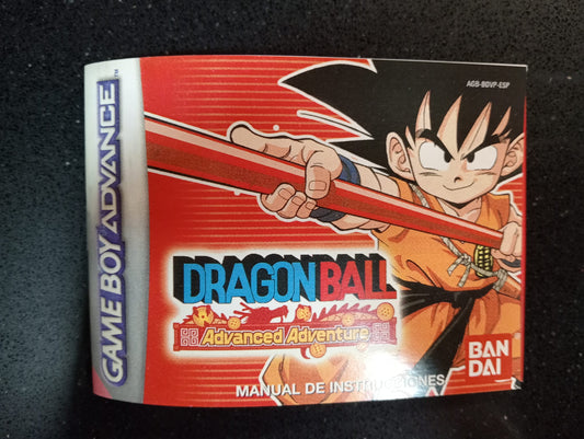 Manual de reemplazo Dragon Ball Advanced Adventure