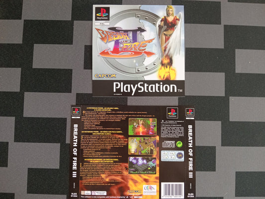 Portada y contraportada de reemplazo Breath of Fire III