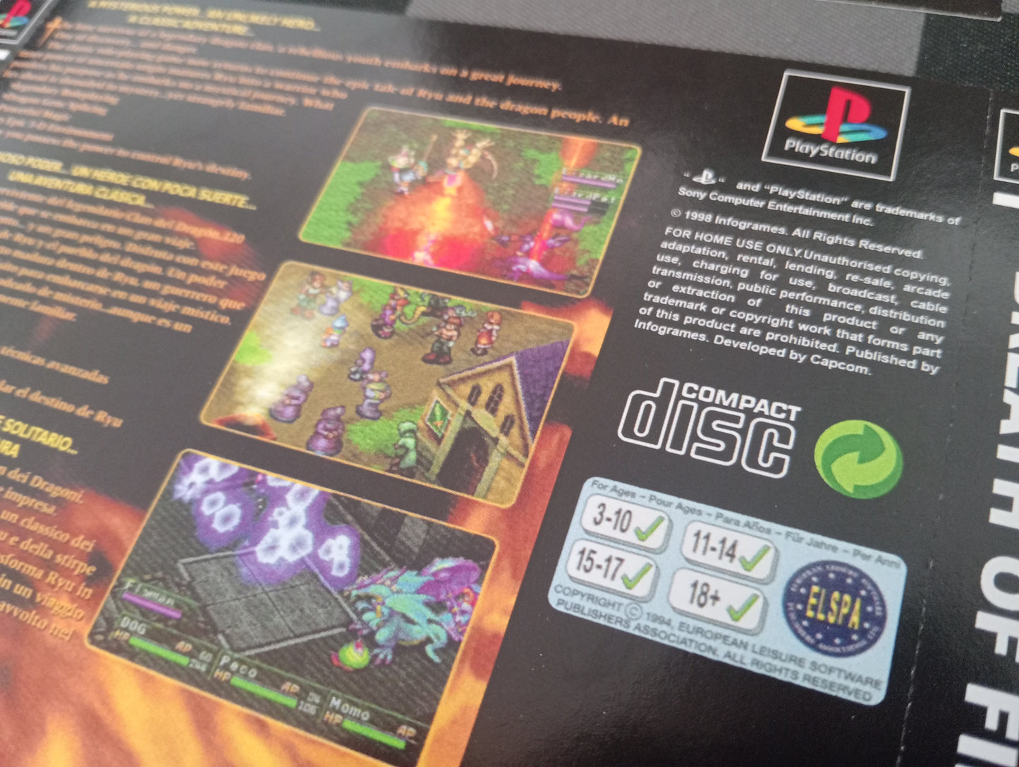 Caja de reemplazo Breath of Fire III