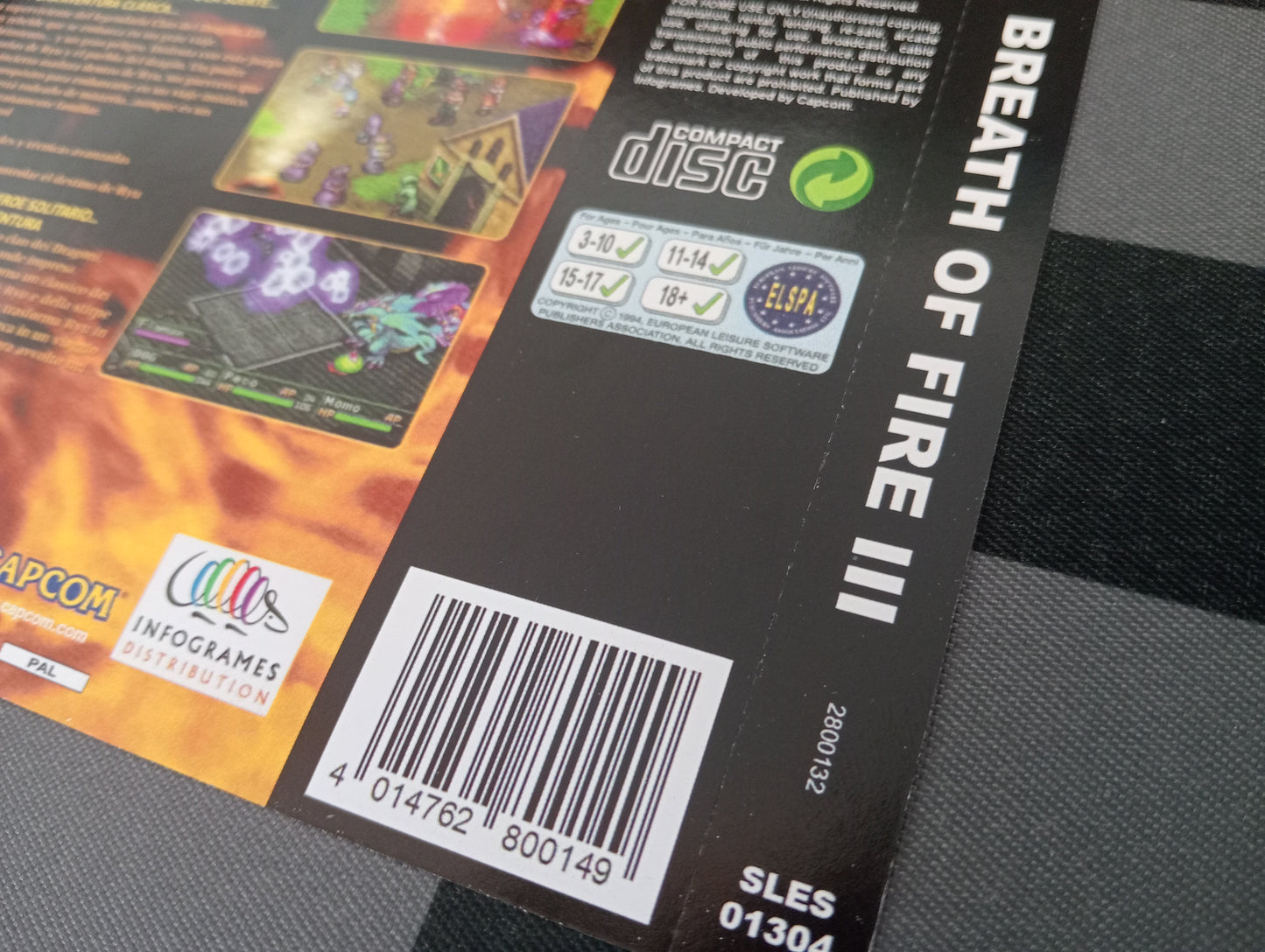 Caja de reemplazo Breath of Fire III