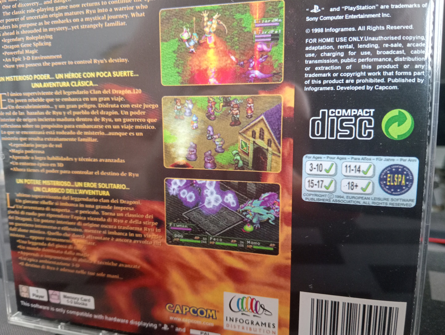 Caja de reemplazo Breath of Fire III