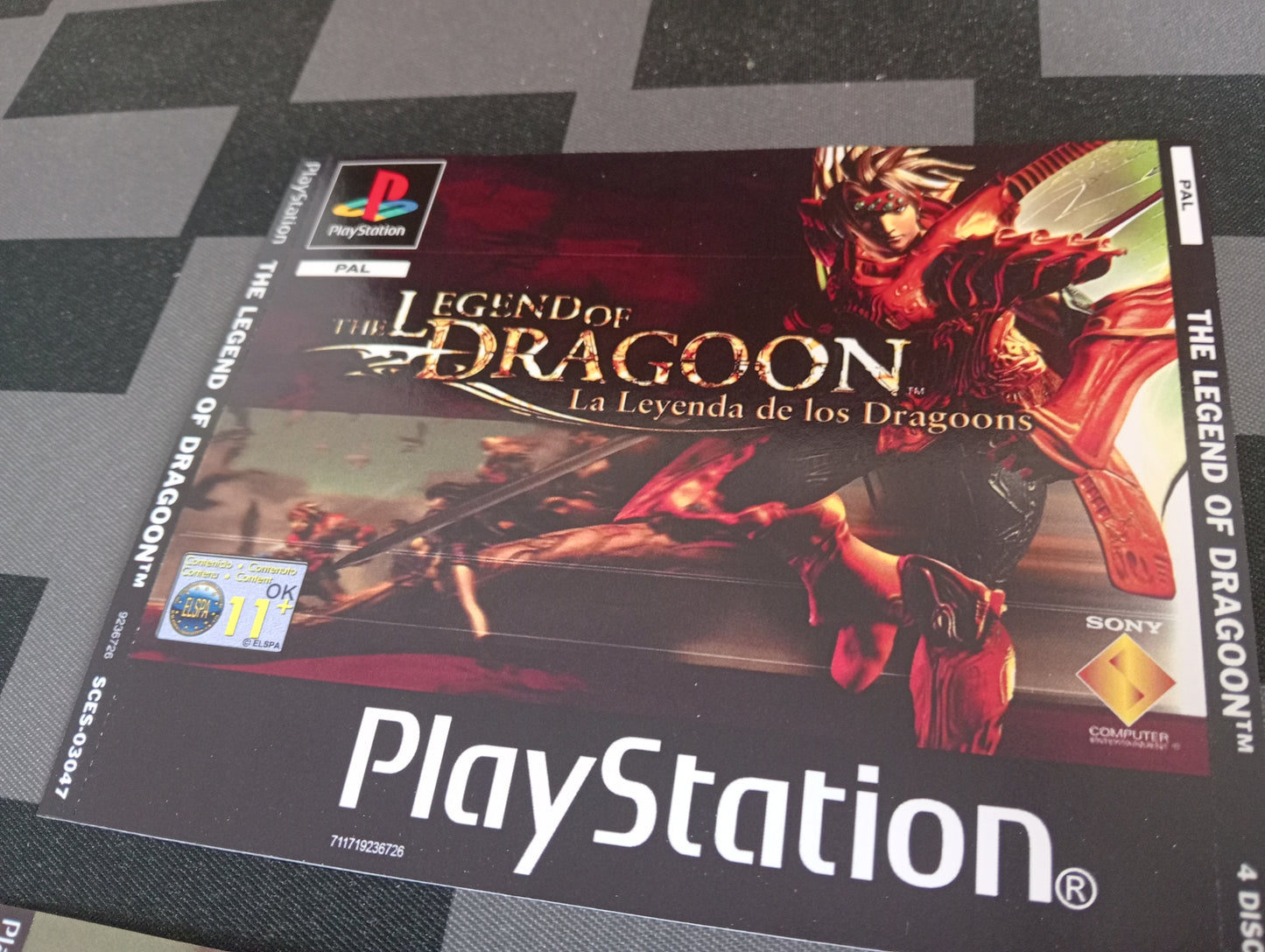 Portada y contraportada The Legend of Dragoon