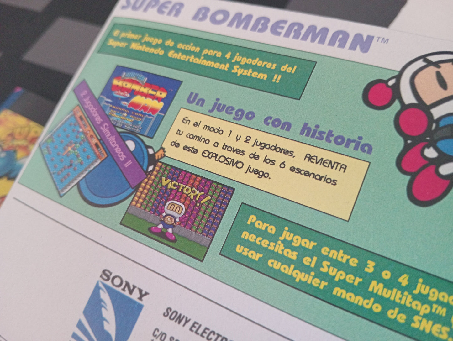 Caja de reemplazo Super Bomberman