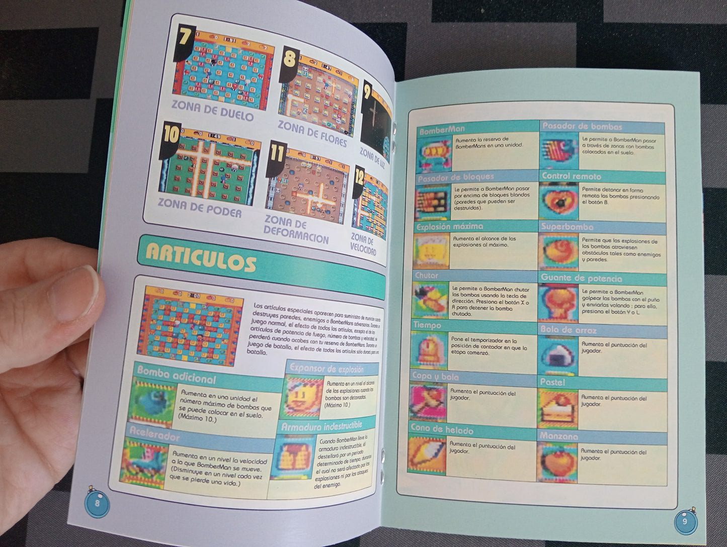 Manual de reemplazo Super Bomberman