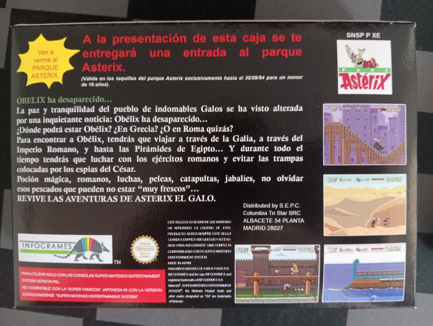 Caja de reemplazo Asterix