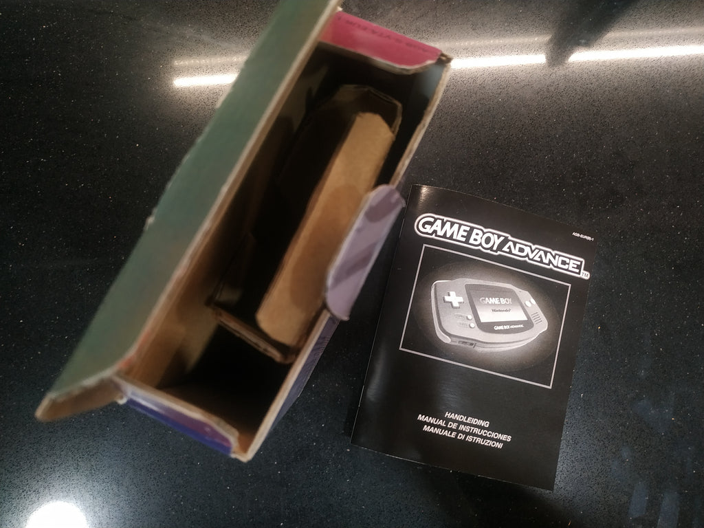 Caja consola Game Boy Advance Violeta en Cartón de 1 onda